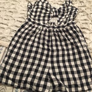 plaid romper